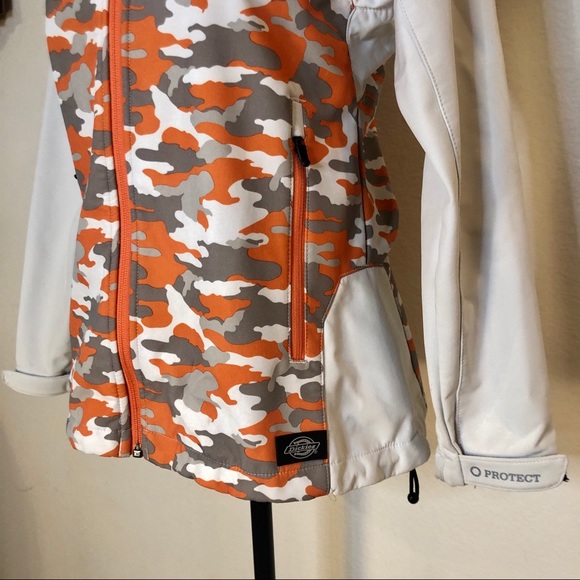 Dickies Orange & White Camouflage Coat with Moisture Management Size Small - Picture 4 of 14